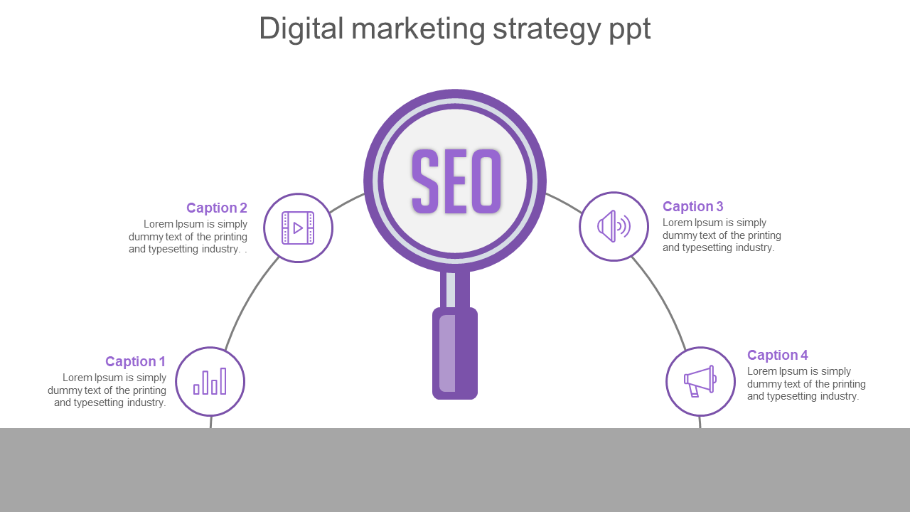 digital marketing strategy ppt-purple